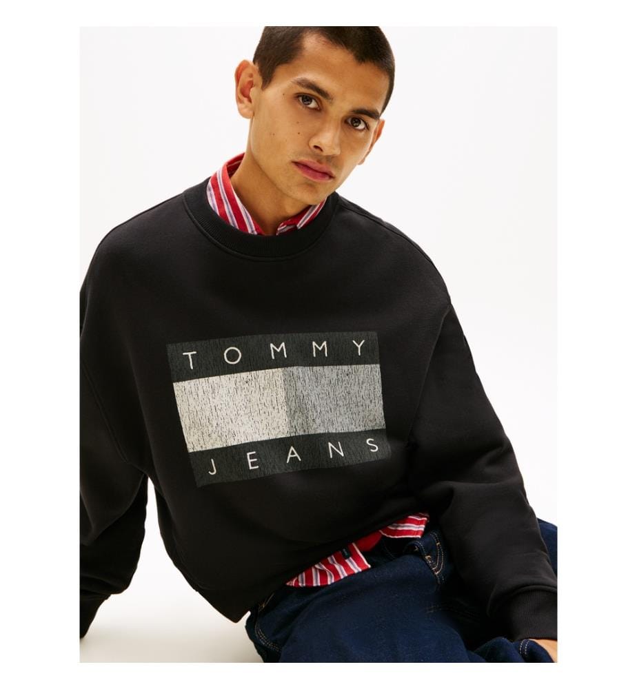 Sweatshirt 90'S Distressed - Schwarz