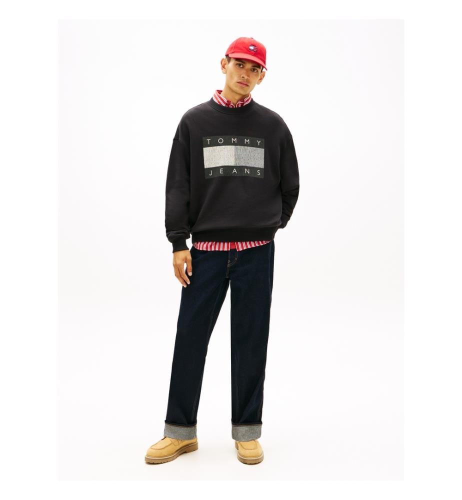 Sweatshirt 90'S Distressed - Schwarz