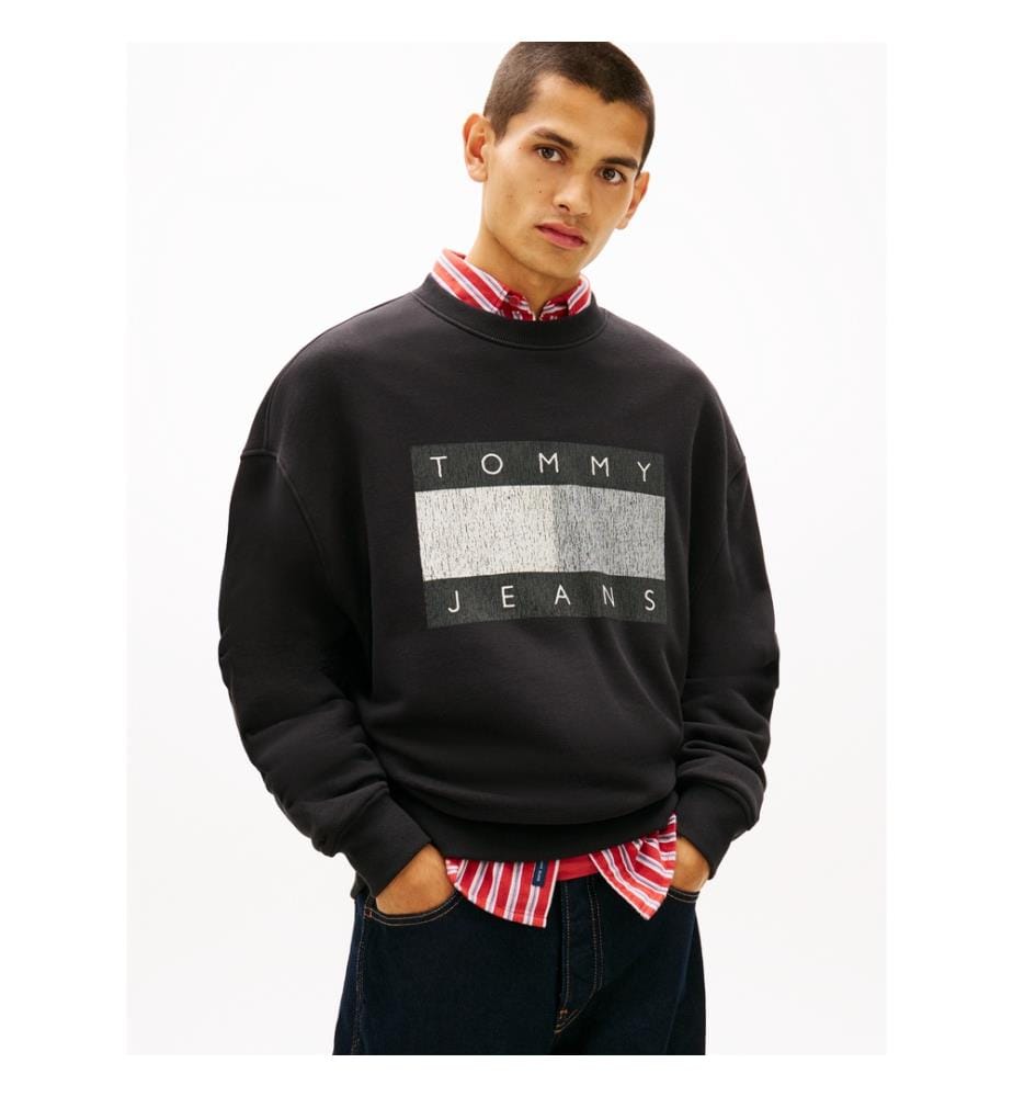 Sweatshirt 90'S Distressed - Schwarz
