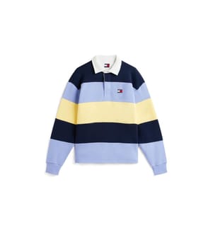 Rugby-Poloshirt - Blau und Gelb