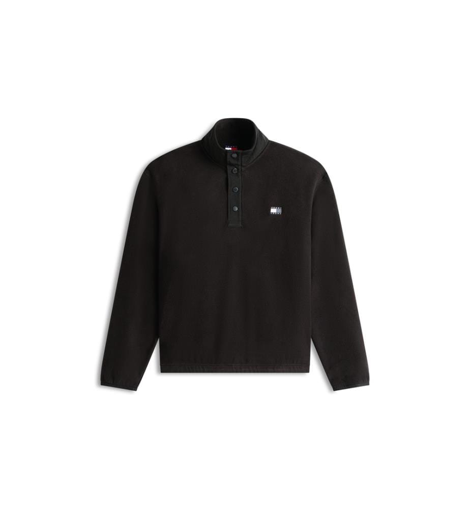 Fleece-Sweatshirt - Schwarz