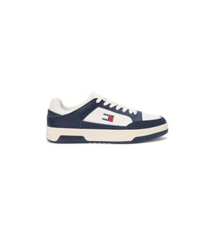 Baskets en Cuir à Semelle Cupsole - Bleu