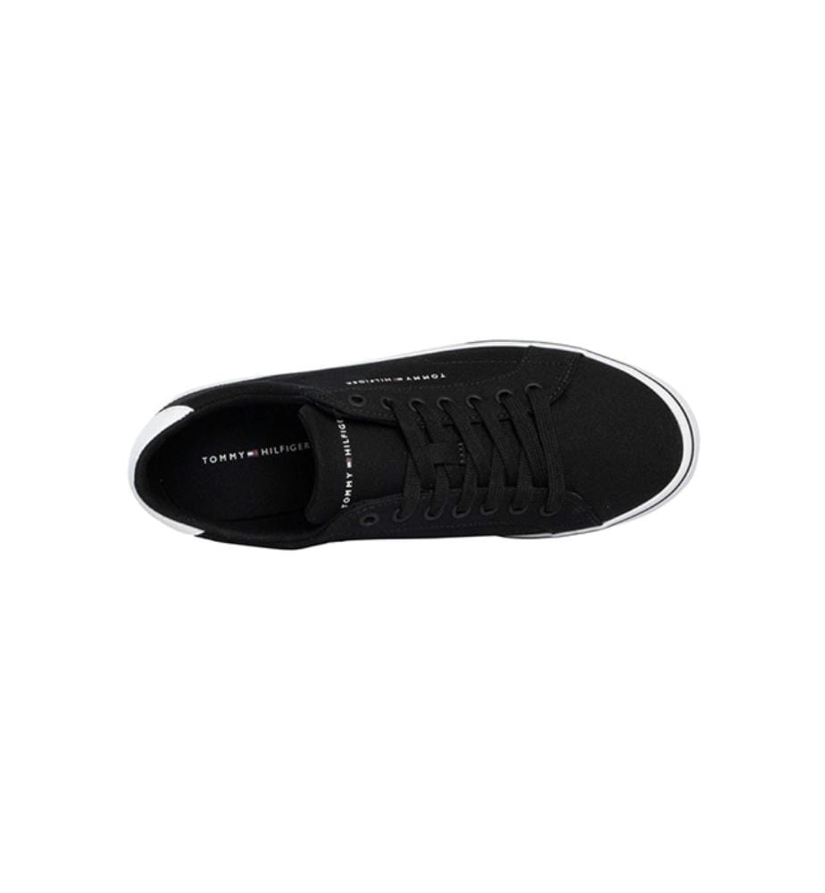 Sneakers mit vulkanisierter Langklingenschnürung - Schwarz