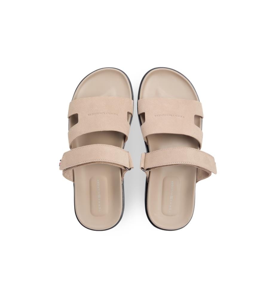 Wildlederpantoffeln - Beige