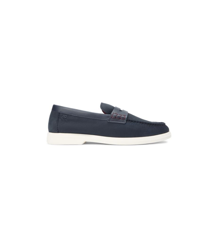 Hilfiger Mix Mokassins aus Nubukleder - Schwarz