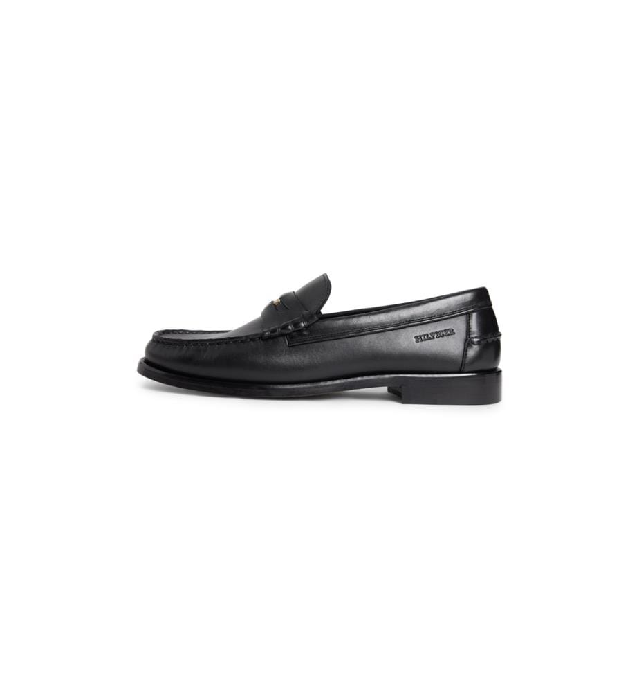 Mocassins Penny Crust en Cuir - Noir