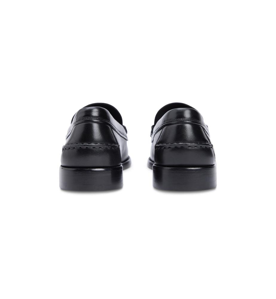 Mocassins Penny Crust en Cuir - Noir