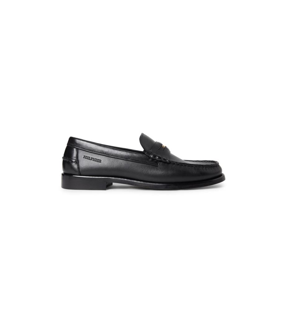 Mocassins Penny Crust en Cuir - Noir