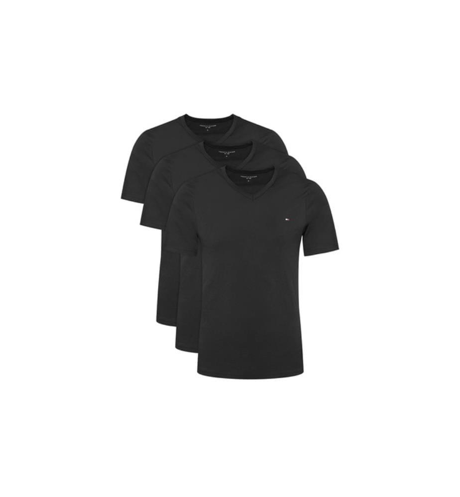 Lot de 3 T-shirts Signature en Coton - Noir