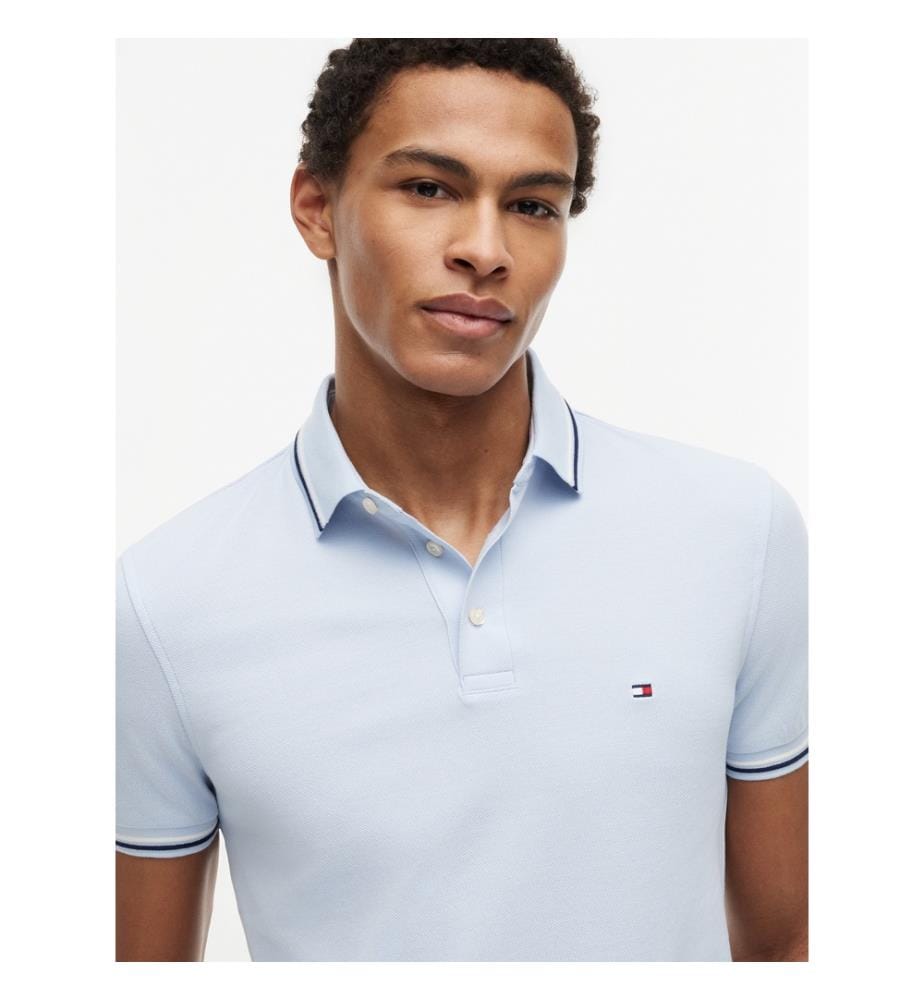 Polohemd Slim Fit - Blau