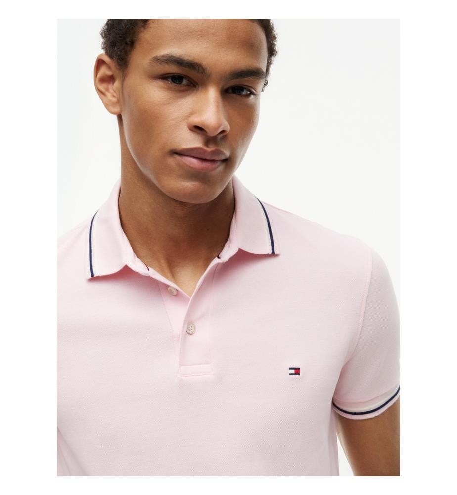 Polohemd Slim Fit - Pink-Lilie