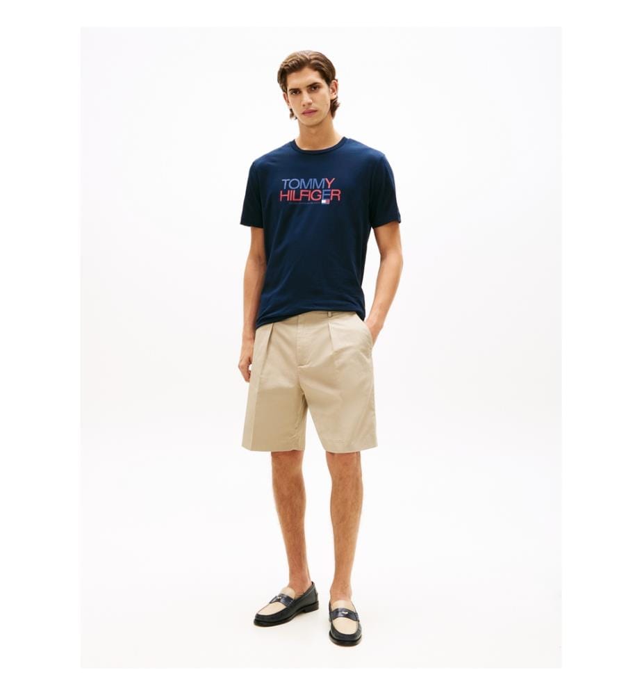 T-Shirt Grosstext - Dunkelblau