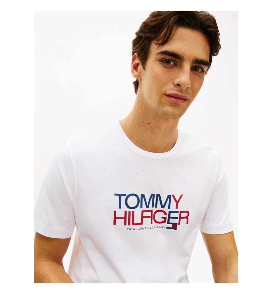 T-Shirt Brand Love Big Text - Weiss