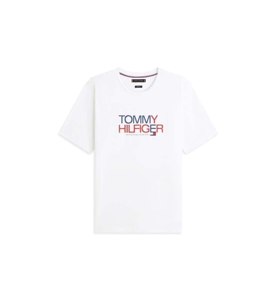 T-Shirt Brand Love Big Text - Weiss