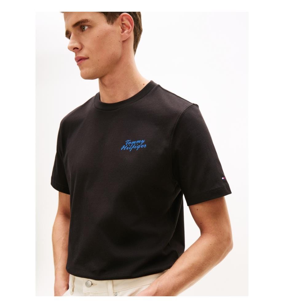 T-shirt impression photo palmier - Noir et Blanc
