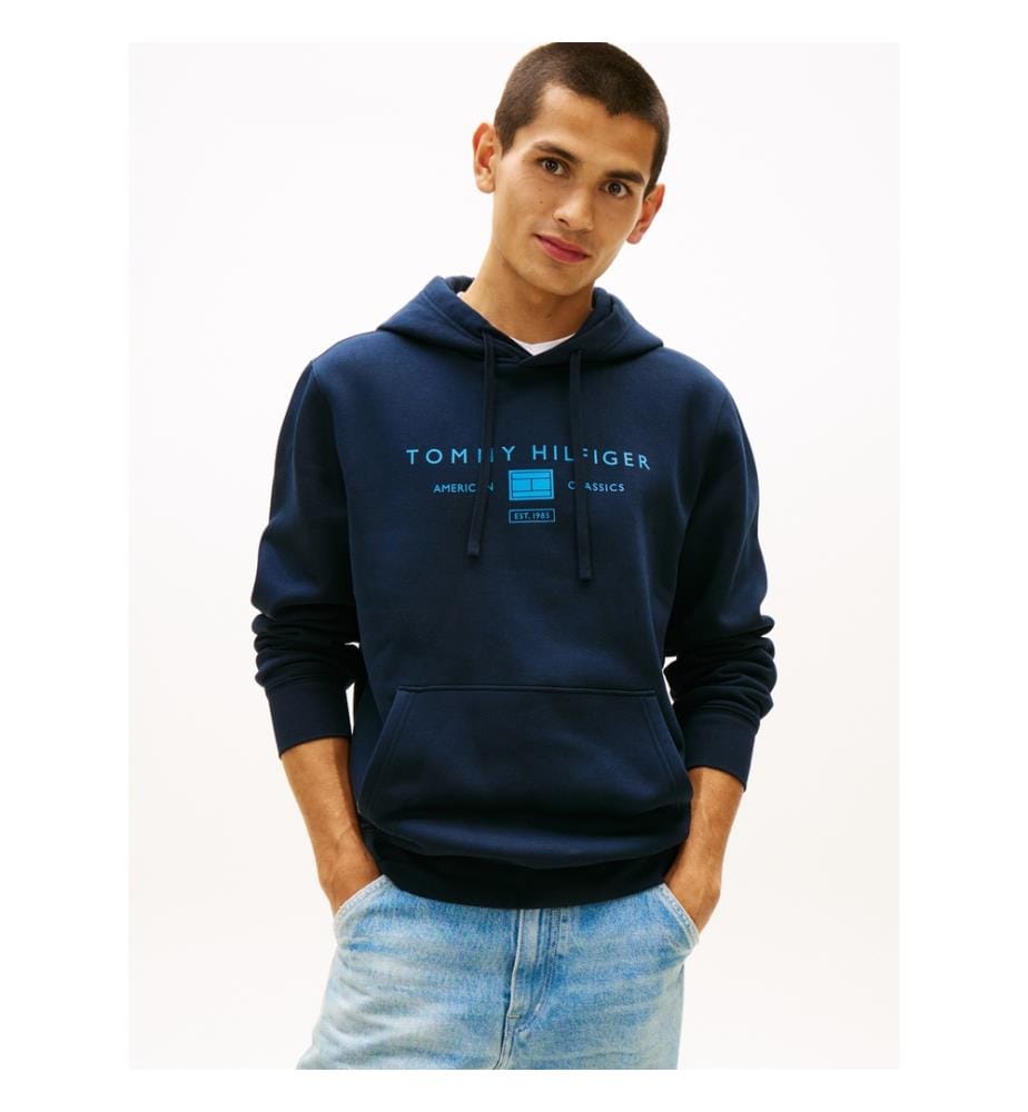 Hoodie Brand Love Tr Mono Stack - Blau