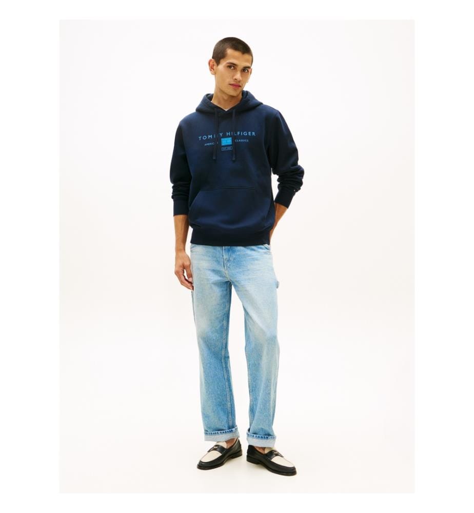 Hoodie Brand Love Tr Mono Stack - Blau