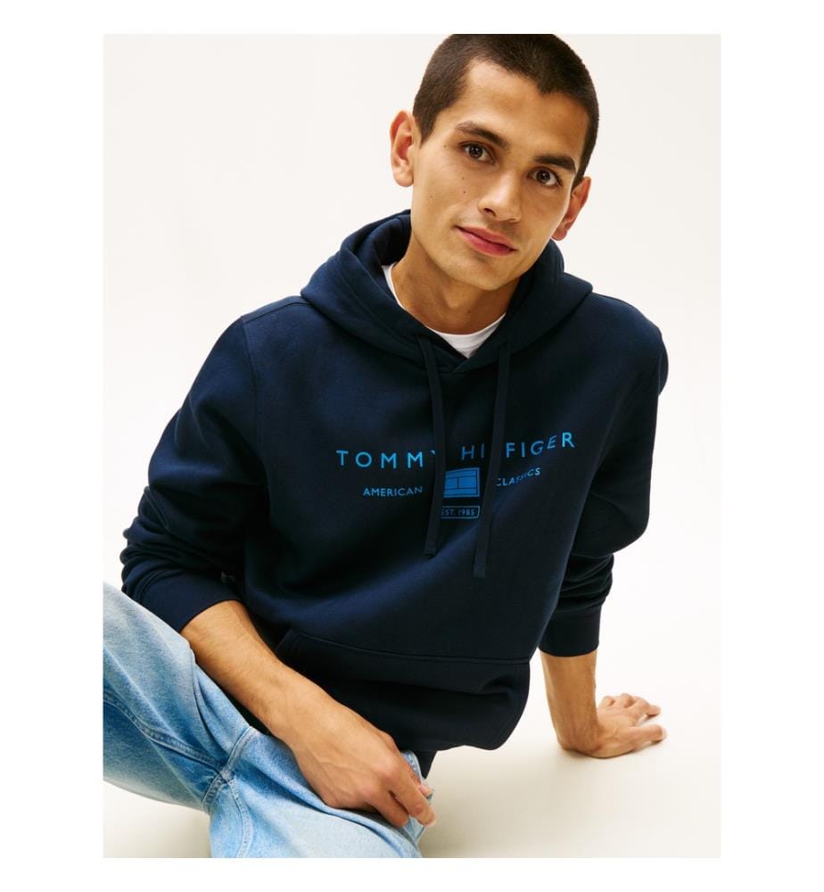 Hoodie Brand Love Tr Mono Stack - Blau