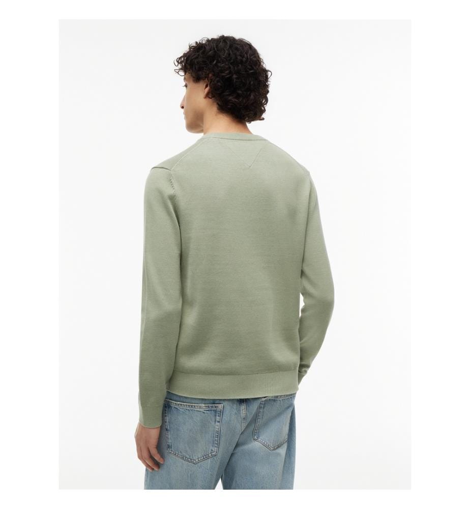 Maglione Slim Tommy Flag - Cachi