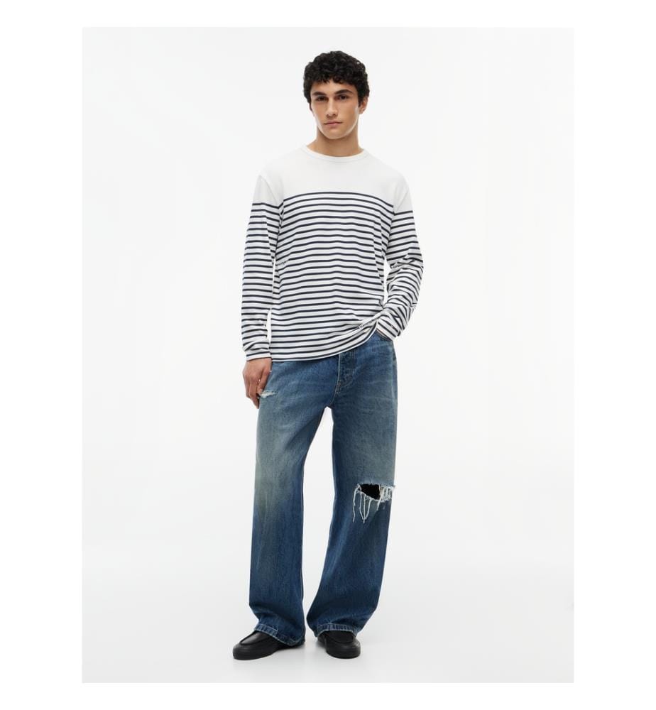 T-Shirt Manches Longues - Rayé