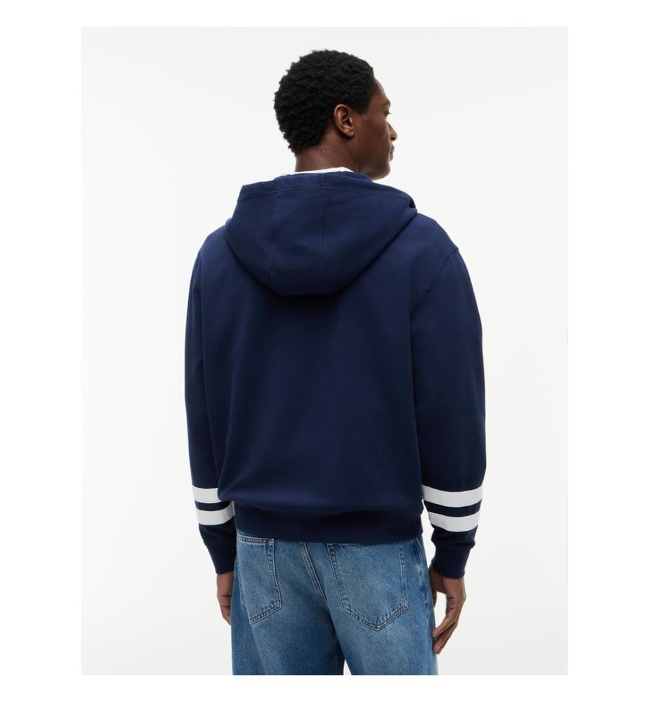 Sweat à capuche zippée - Carbon Navy