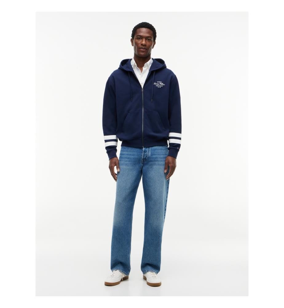 Sweat à capuche zippée - Carbon Navy