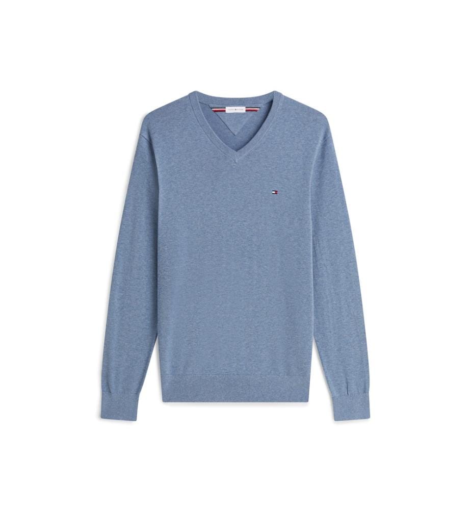 Pull à Col en V - Blanc