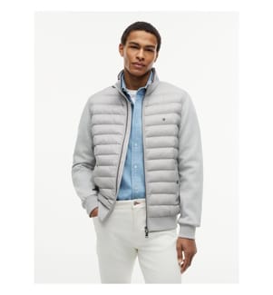 Technische Strickjacke – Hellgrau