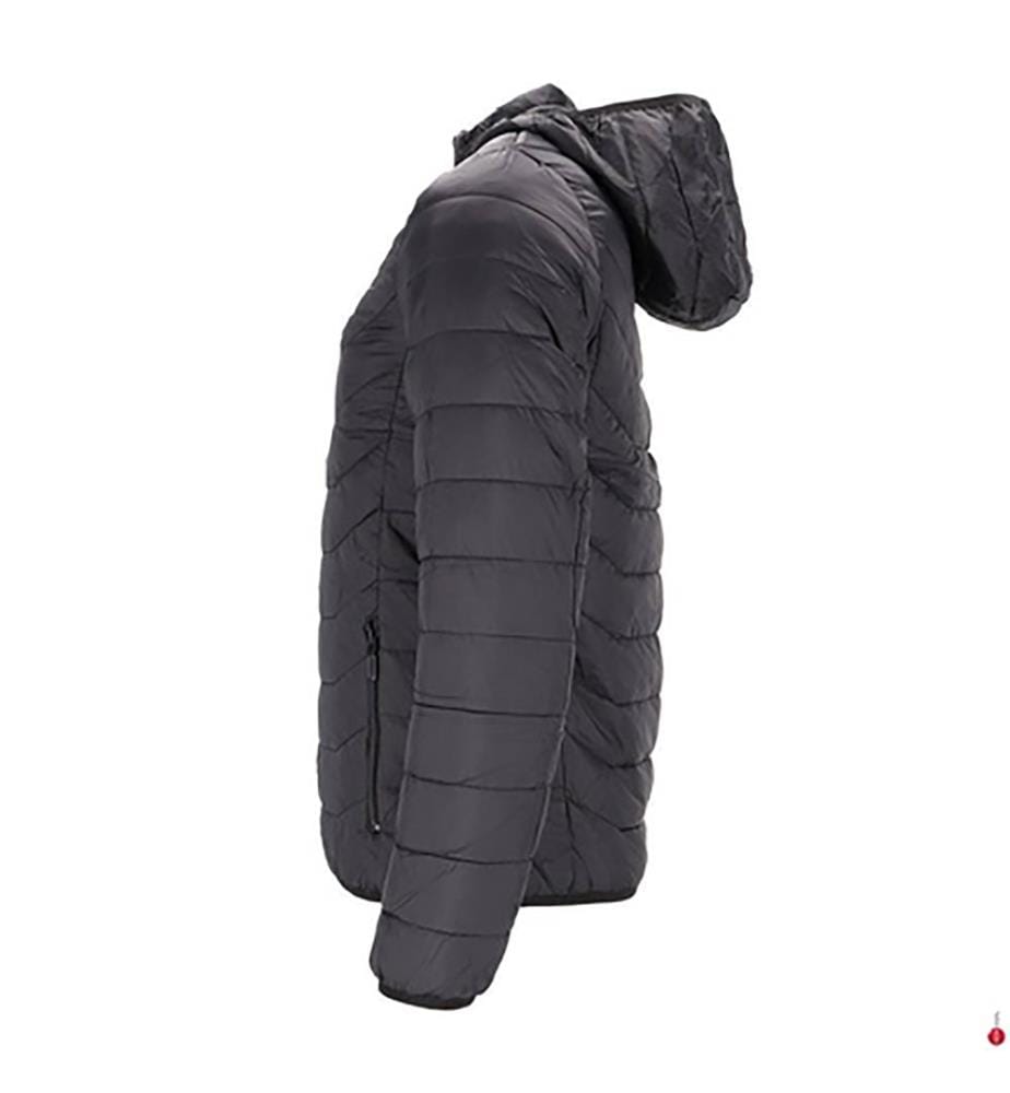Beheizbare Daunenjacke – Schwarz