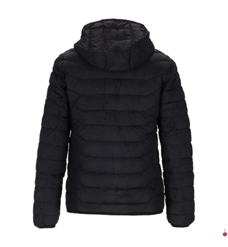 Beheizte Daunenjacke – Schwarz