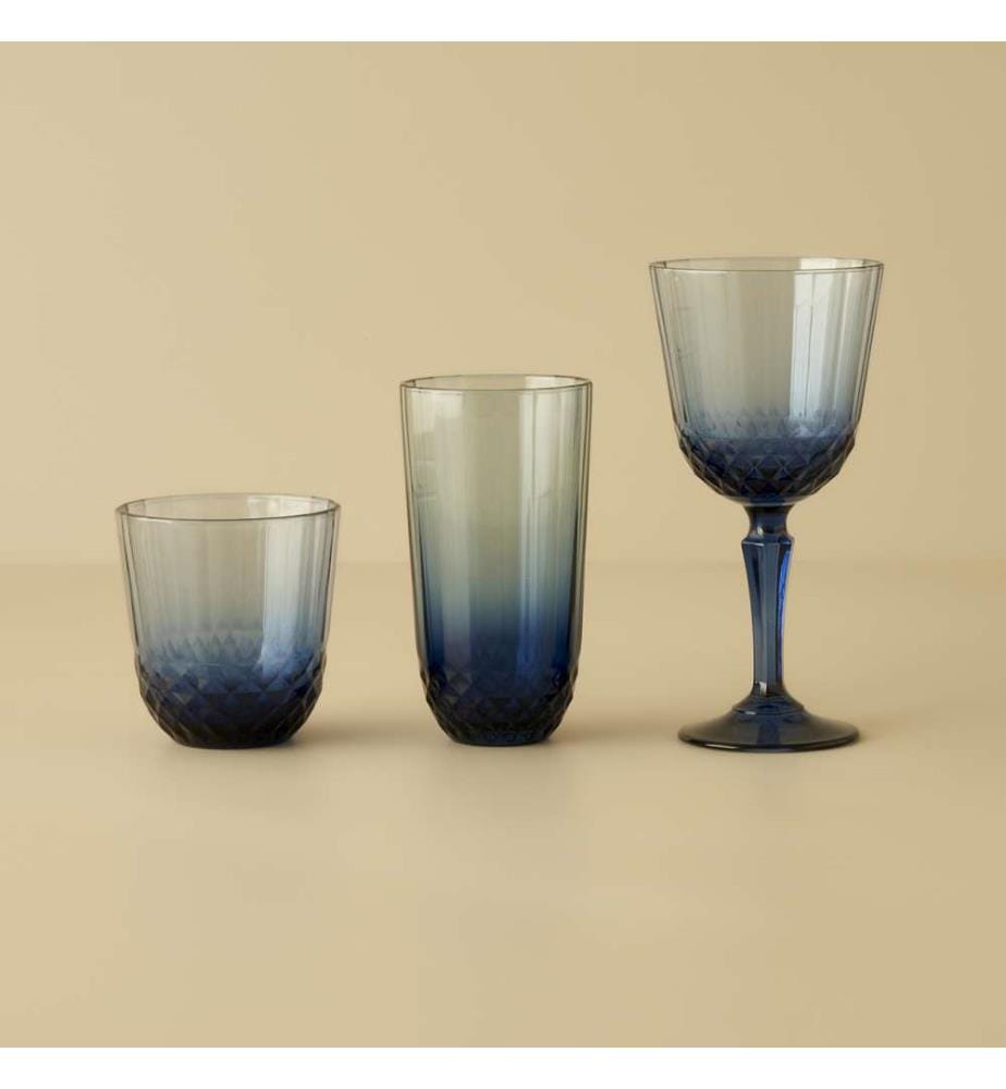 Verre long Colore Cut XL - Bleu