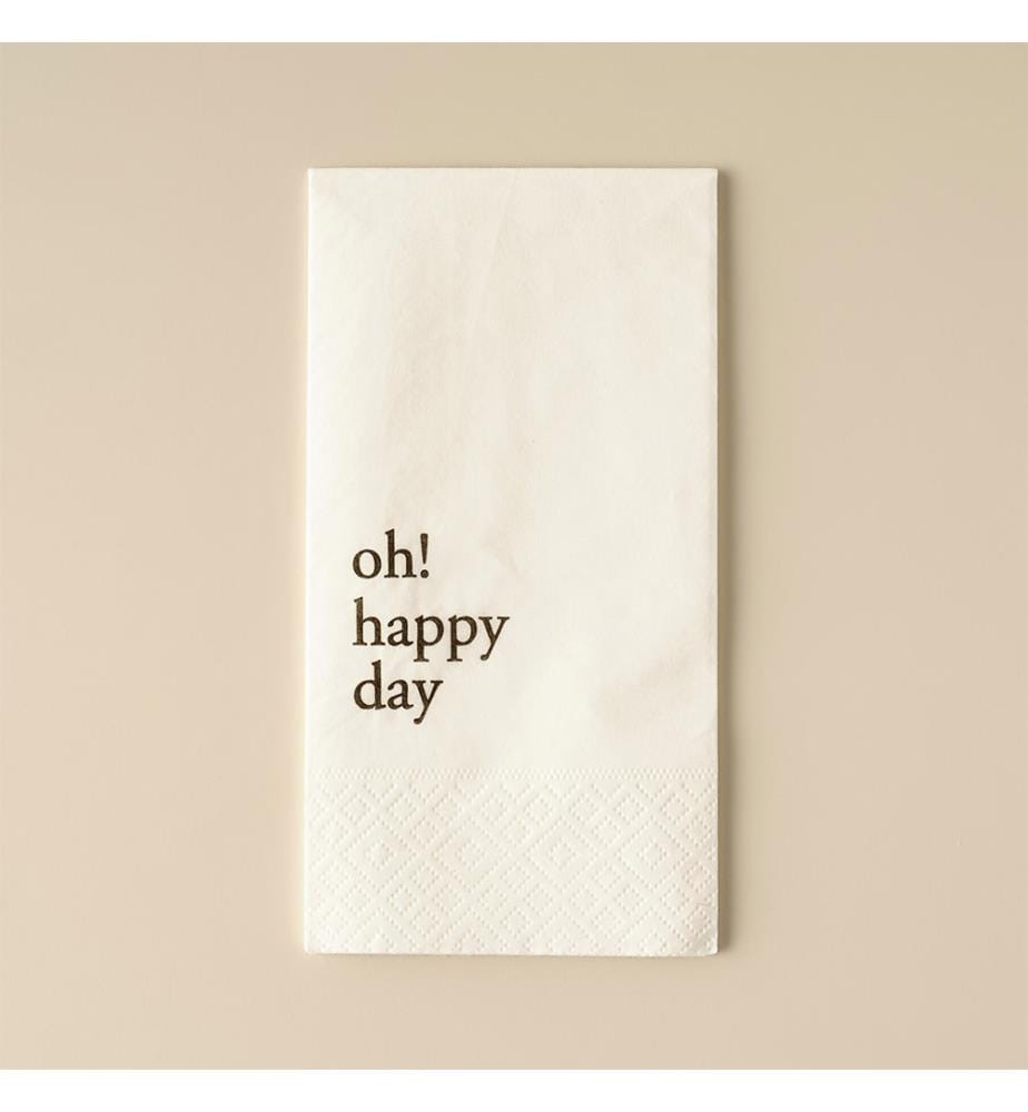 Lot de 25 serviettes en papier 33x33 cm - Marron
