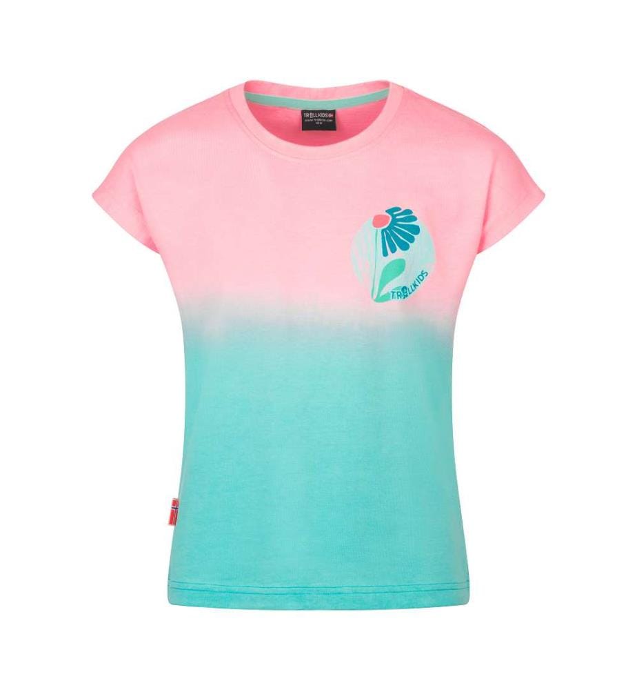 Yttersand Beach UPF30+ T-Shirt - Peony Rose & Aqua