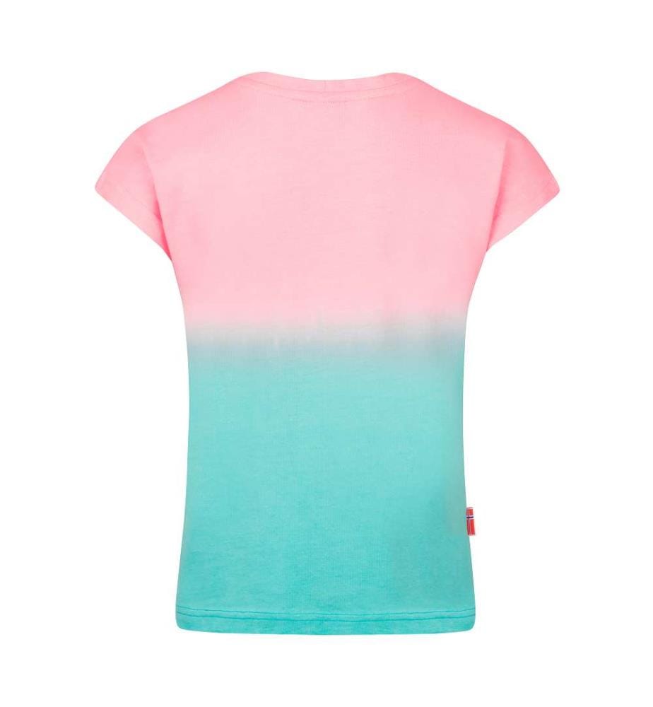 Yttersand Beach UPF30+ T-Shirt - Peony Rose & Aqua