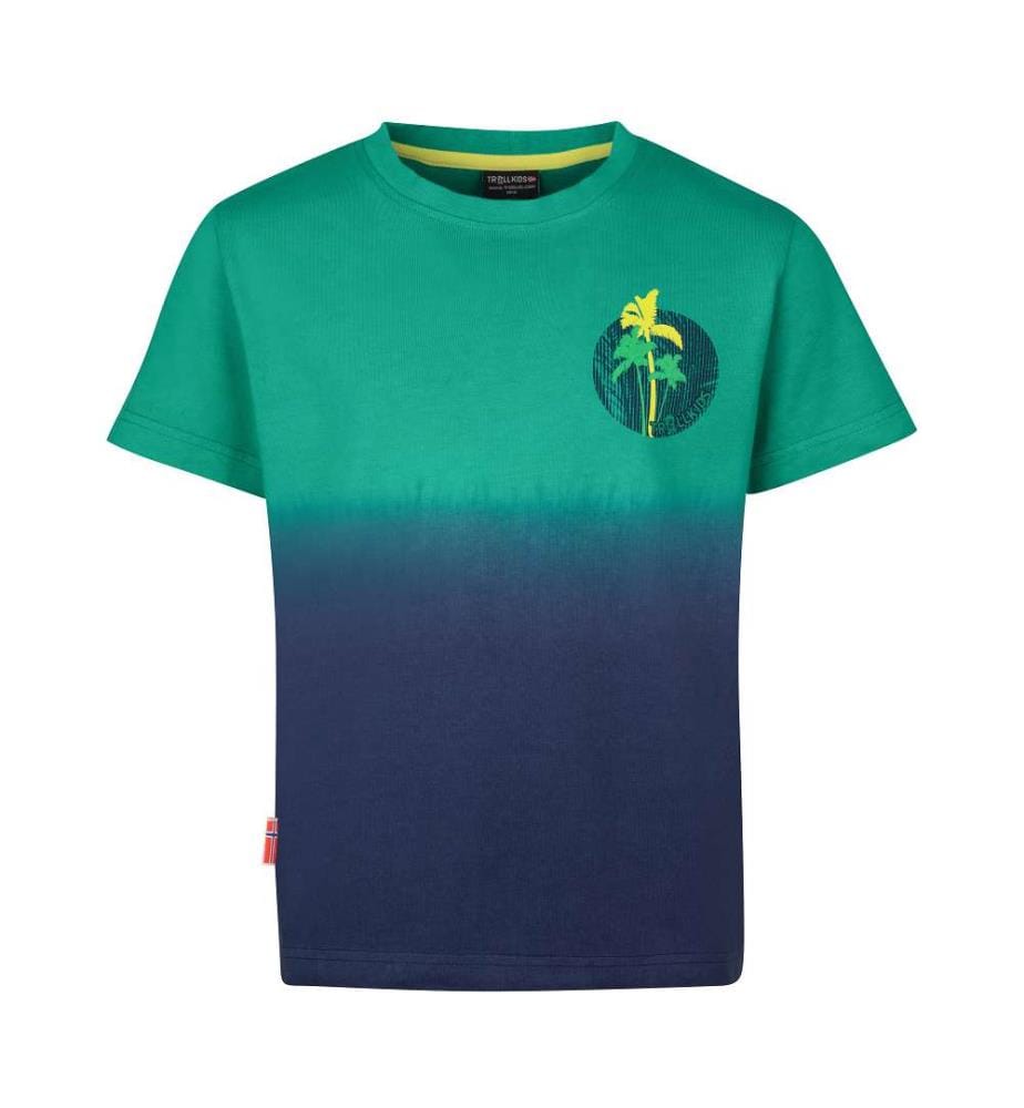 Yttersand Strand UPF30+ T-Shirt - Pepper Green & Mystic Blue