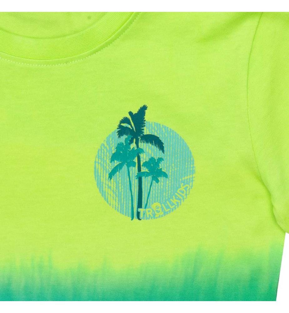 Yttersand Beach UPF30+ T-Shirt - Wild Lime & Sea Green