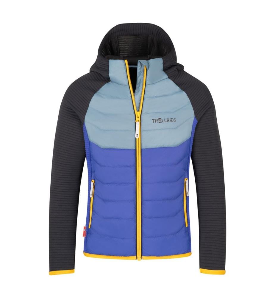 Sirdal Jacket - black and steel blue and ultramarine