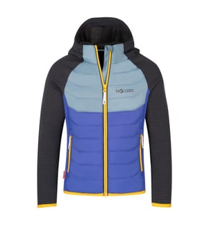 Sirdal Jacket - black and steel blue and ultramarine