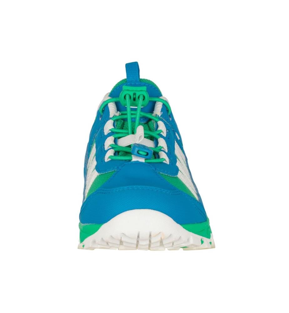 Tronfjell Wanderschuhe Low - smaragdgrün und dynamisch blau-weiss