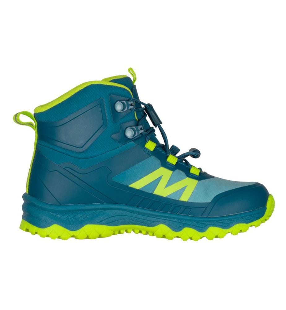 Sirdal Wanderschuhe Mid - petrol und delphinblau und limette
