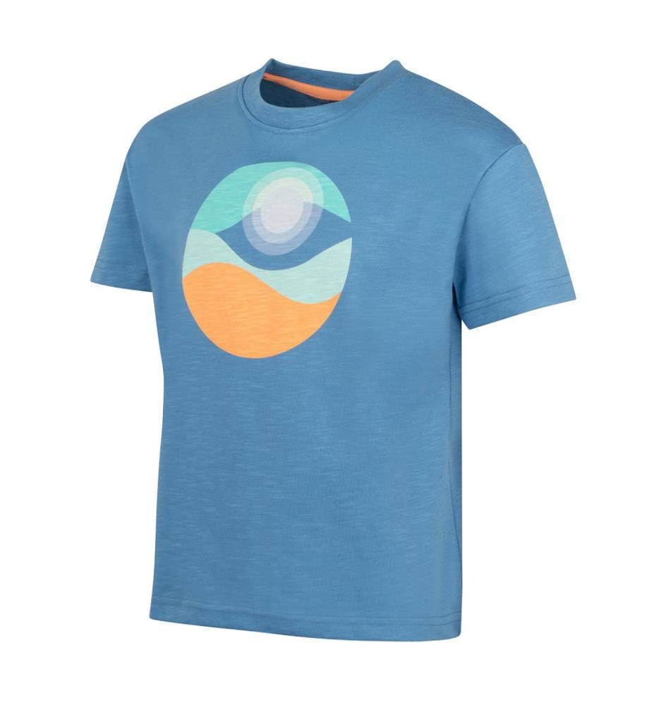 Halsafjord T-Shirt GOTS - cornflower