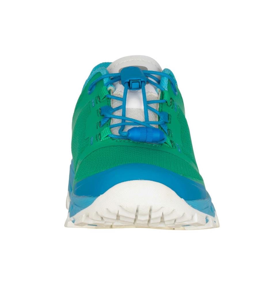 Sandefjord Wanderschuhe XT - smaragdgrün und dynamisch blau-weiss