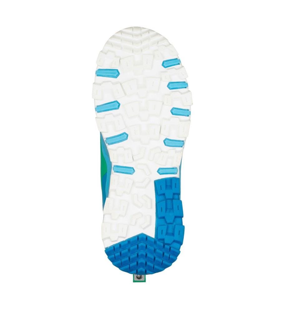 Sandefjord Wanderschuhe XT - smaragdgrün und dynamisch blau-weiss