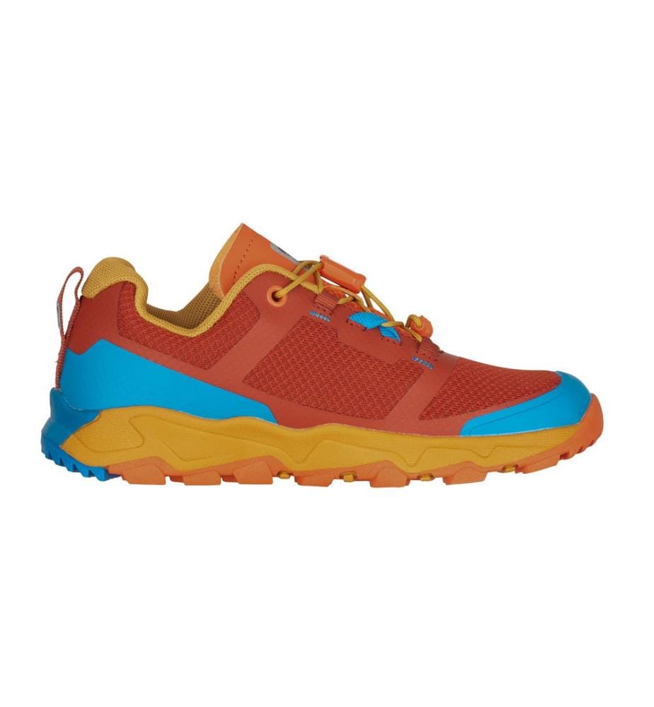 Sandefjord Hiker Shoes XT - roter Ton und dynamisches Blau und Senf