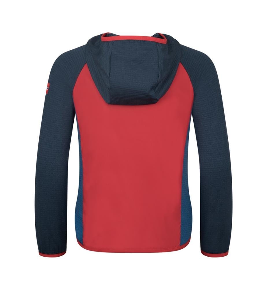 Seiland Jacket - leuchtend rot und mystisch blau und alpin blau
