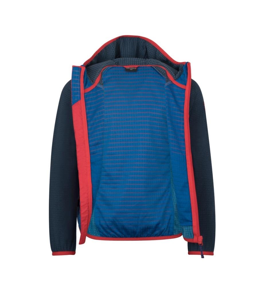 Seiland Jacket - leuchtend rot und mystisch blau und alpin blau