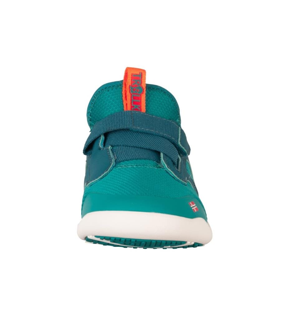 Chaussures de randonnée pieds nus Bergen - vert mer et vert lagon et coucher de soleil sahara