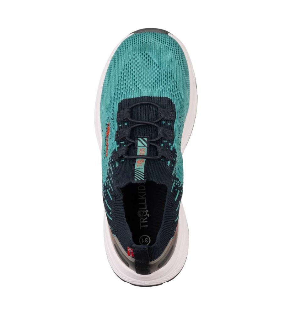 Balestrand Sneakers - Dusty Turquoise & Dark Navy & Glow Orange