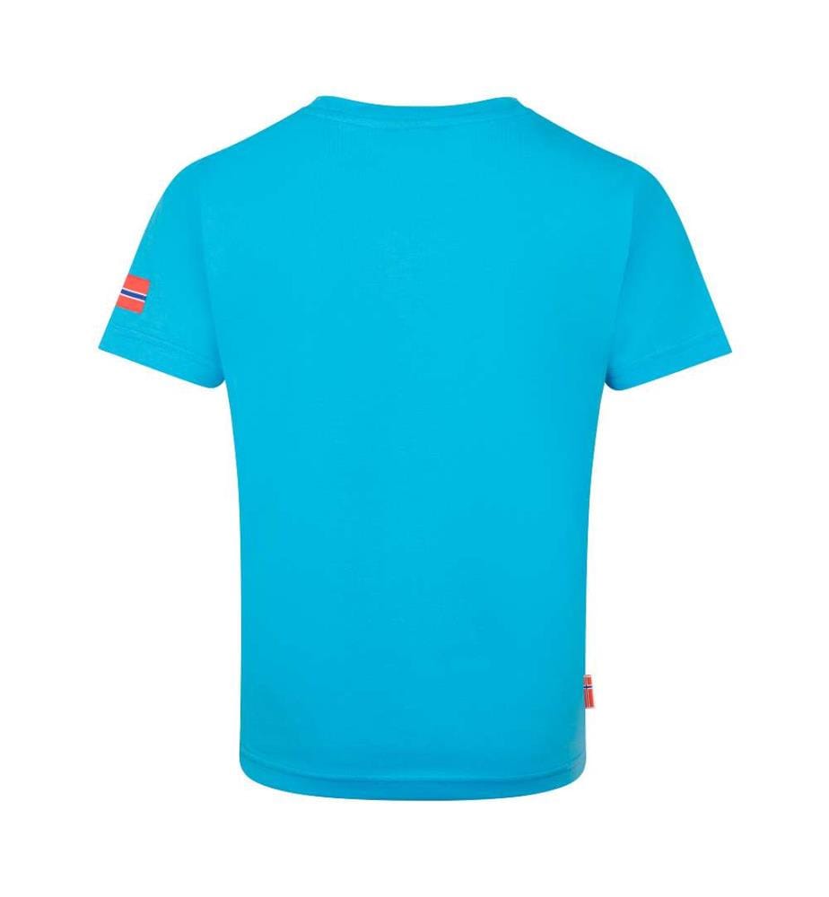 Windrose Quick-Dry UPF30+ T-Shirt - Pool Blue & Wild Lime