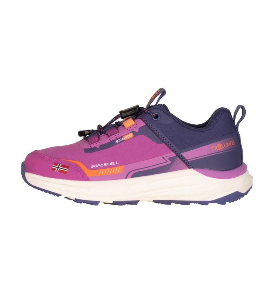 Chaussures de randonnée Bjordal - rose mauve et bleu violet et papaye